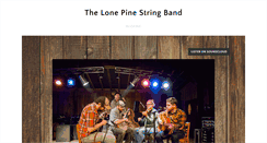Desktop Screenshot of lonepinestringband.com