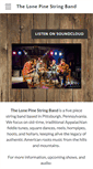 Mobile Screenshot of lonepinestringband.com