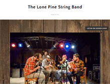 Tablet Screenshot of lonepinestringband.com